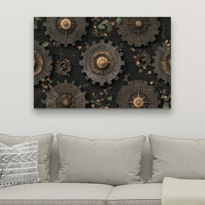Cog pattern - 24"x24" Canvas