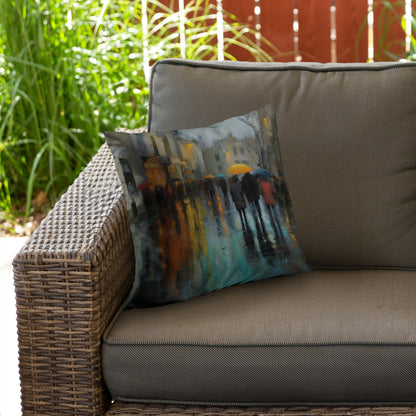 Rainy day - Throw Pillow
