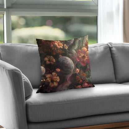 Flower space - Throw Pillow