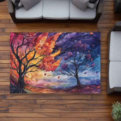 Before the storm Purple Outdoor Area Rug | Decor Essentials