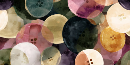 Tapis de souris de bureau Button Dance coloré - Décoration d'intérieur élégante