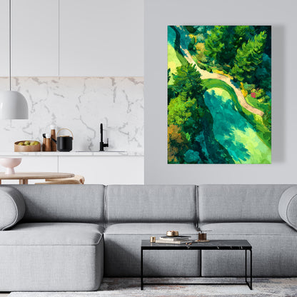 Peaceful Course - Modern Man Cave Canvas for Home Decor