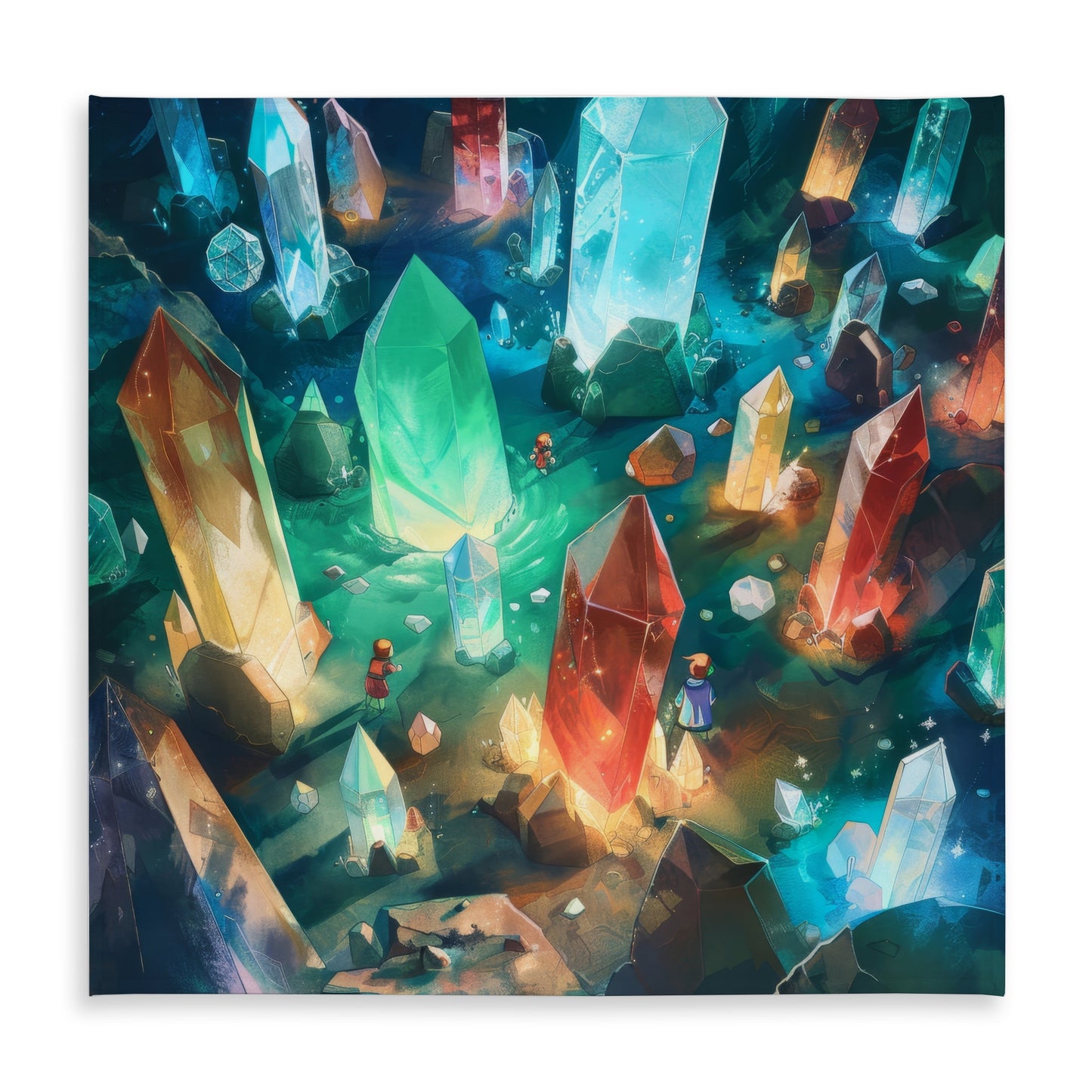 The Quest Turquoise Indoor Outdoor Tablecloth for Home Decor