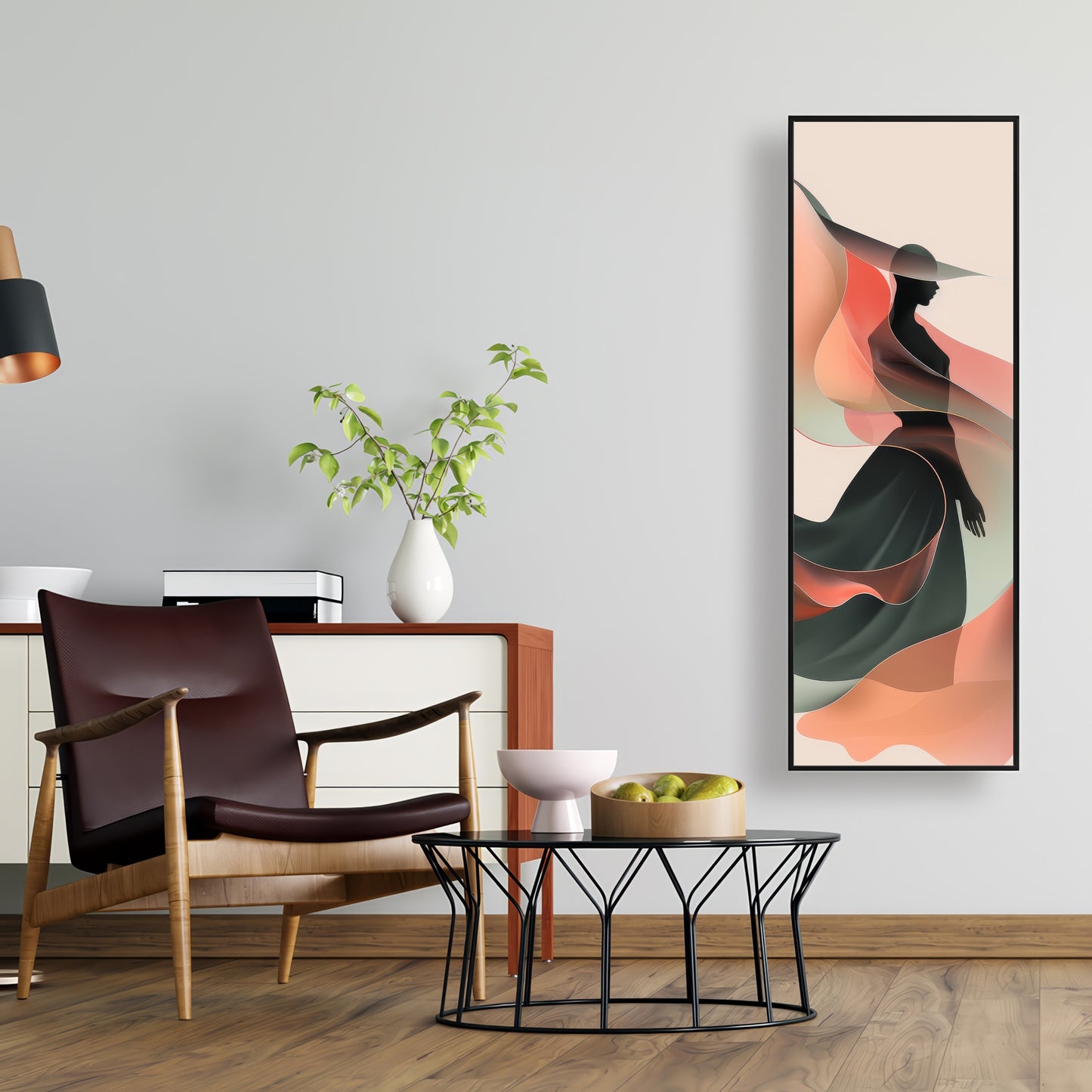 Elegance - Pink Framed Canvas Art for Home Decor | Stylish Decor
