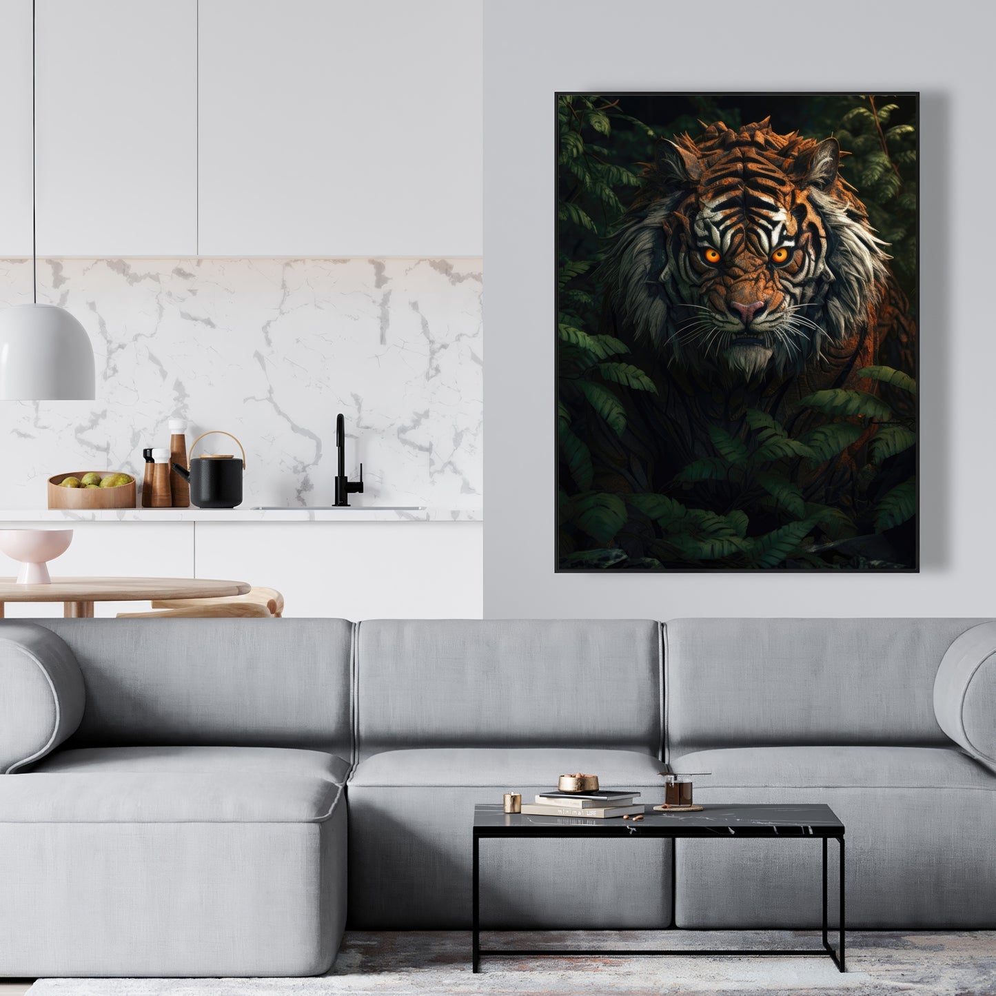Predator Green Framed Canvas - Stylish Home Decor Accent