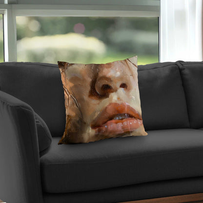 Lust Poly Twill Throw Pillow - Stylish Home Decor Accent