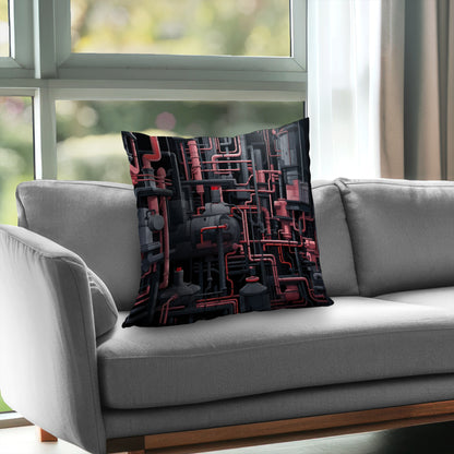 Dark pipes - Throw Pillow