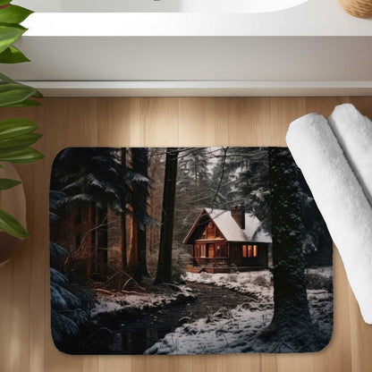 By the River White Bath Mat - Elegant Home Decor Accessory