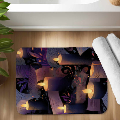 Tapis de bain Chuchotis à la chandelle | Décoration intérieure douillette