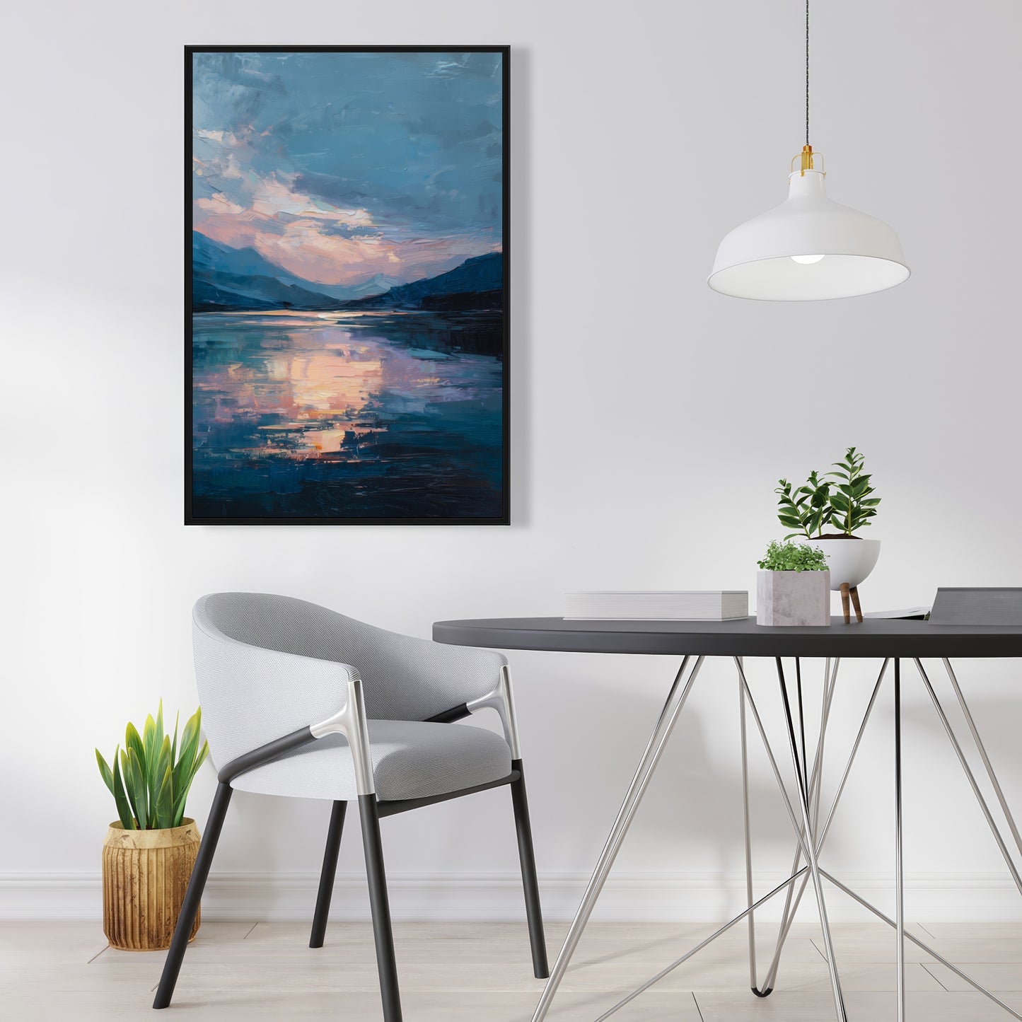 Reflect - 24"x24" Framed canvas