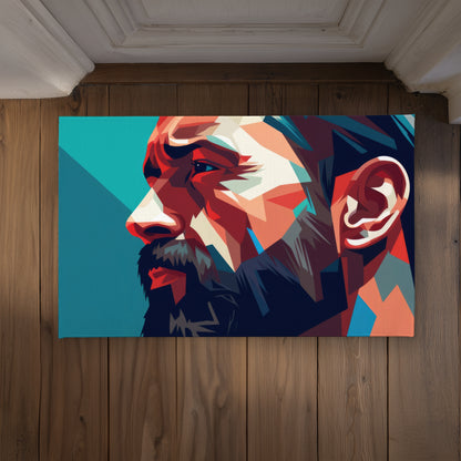 Hopeful Black Indoor Outdoor Door Mat | Home Decor Accent