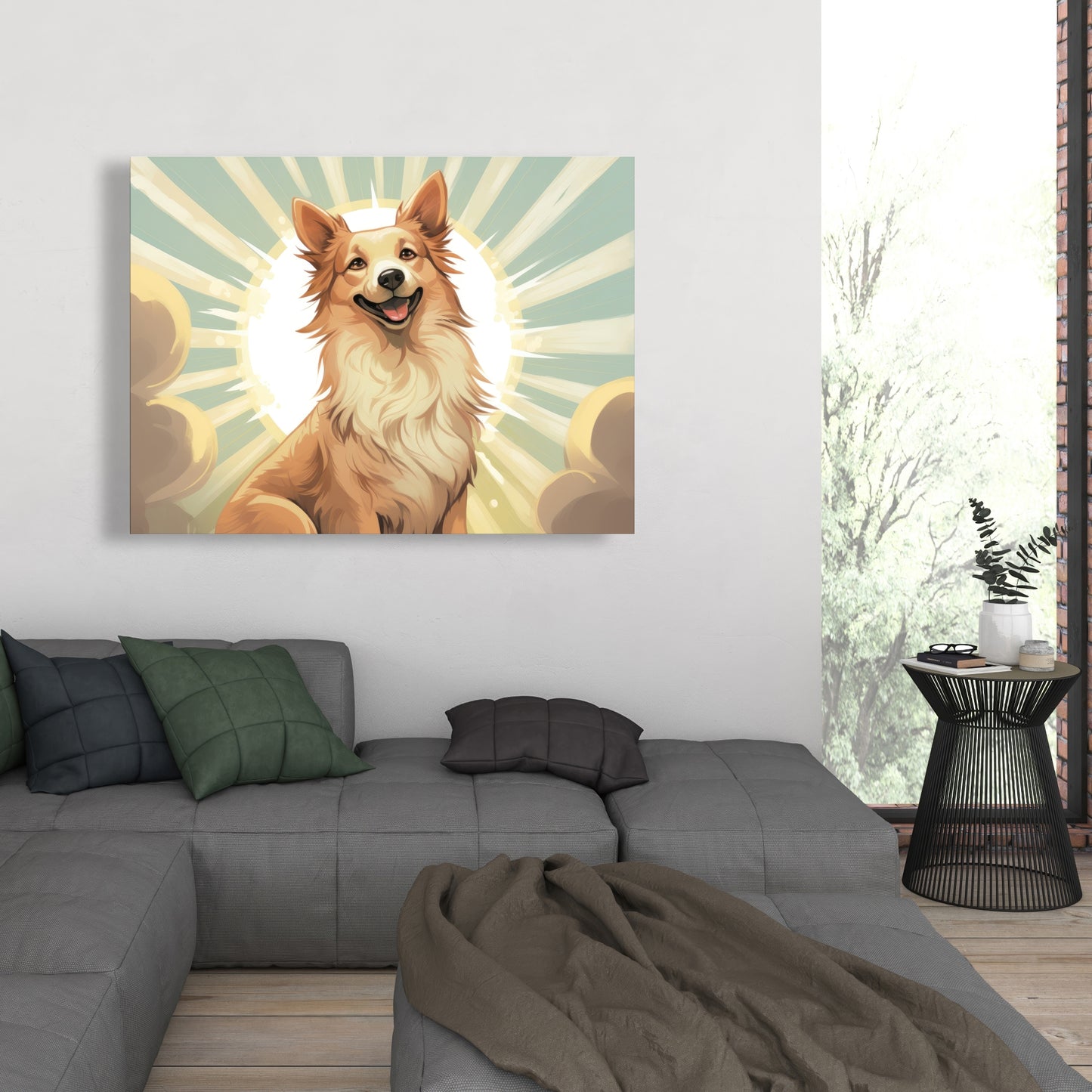 Who's a good boy - 32"x32" Canvas