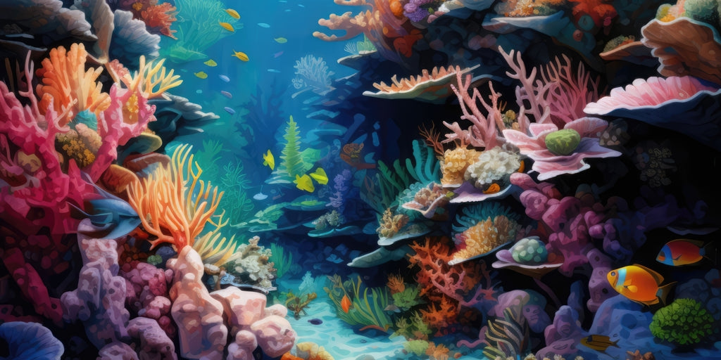 Coral Desk Mat - Stylish Home Decor Desk Pad for Office