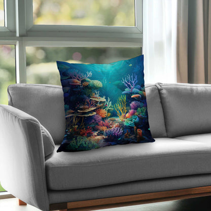 Filled with life Turquoise Poly Twill Throw Pillow Insert