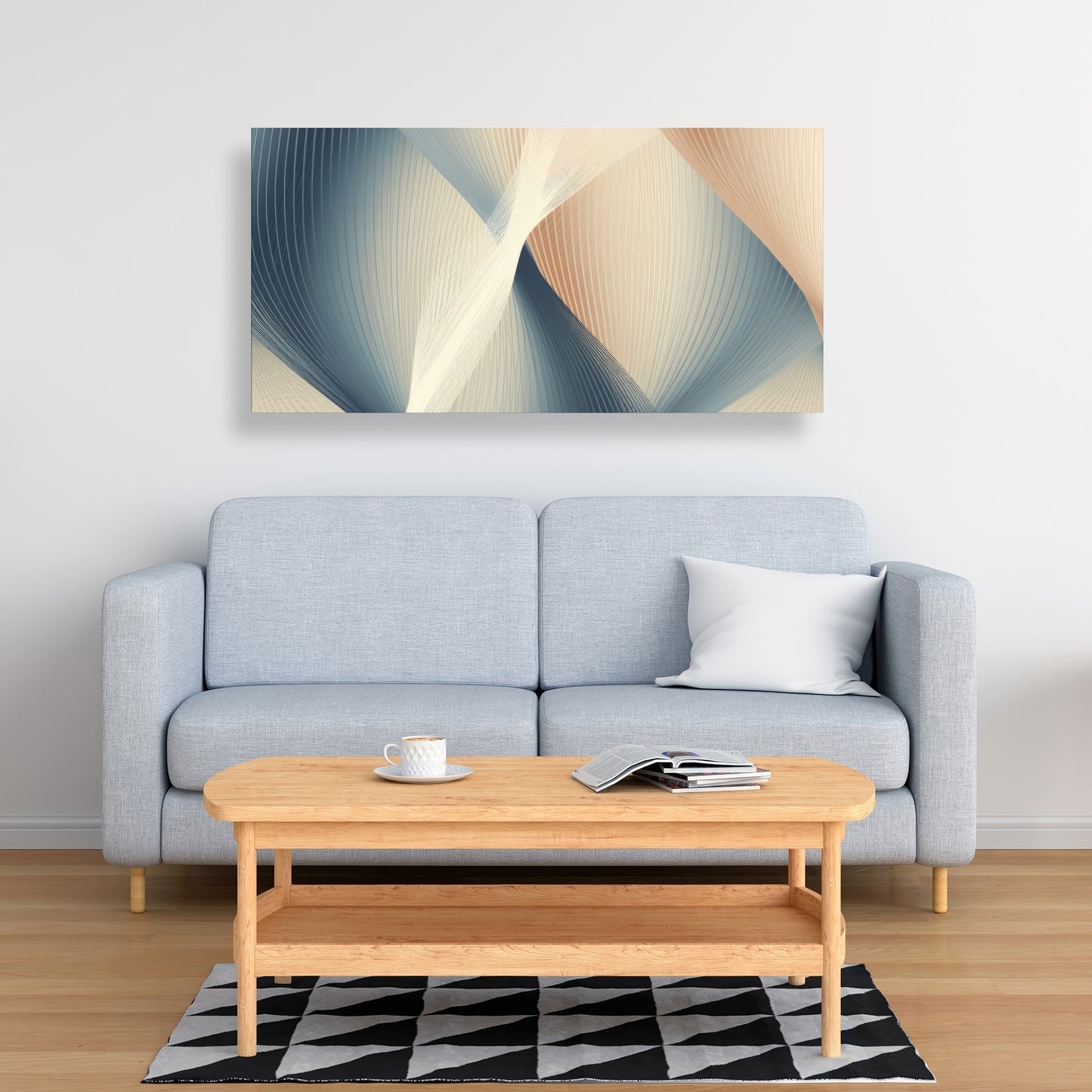 Heavenly threads - White Canvas for Elegant Home Decor
