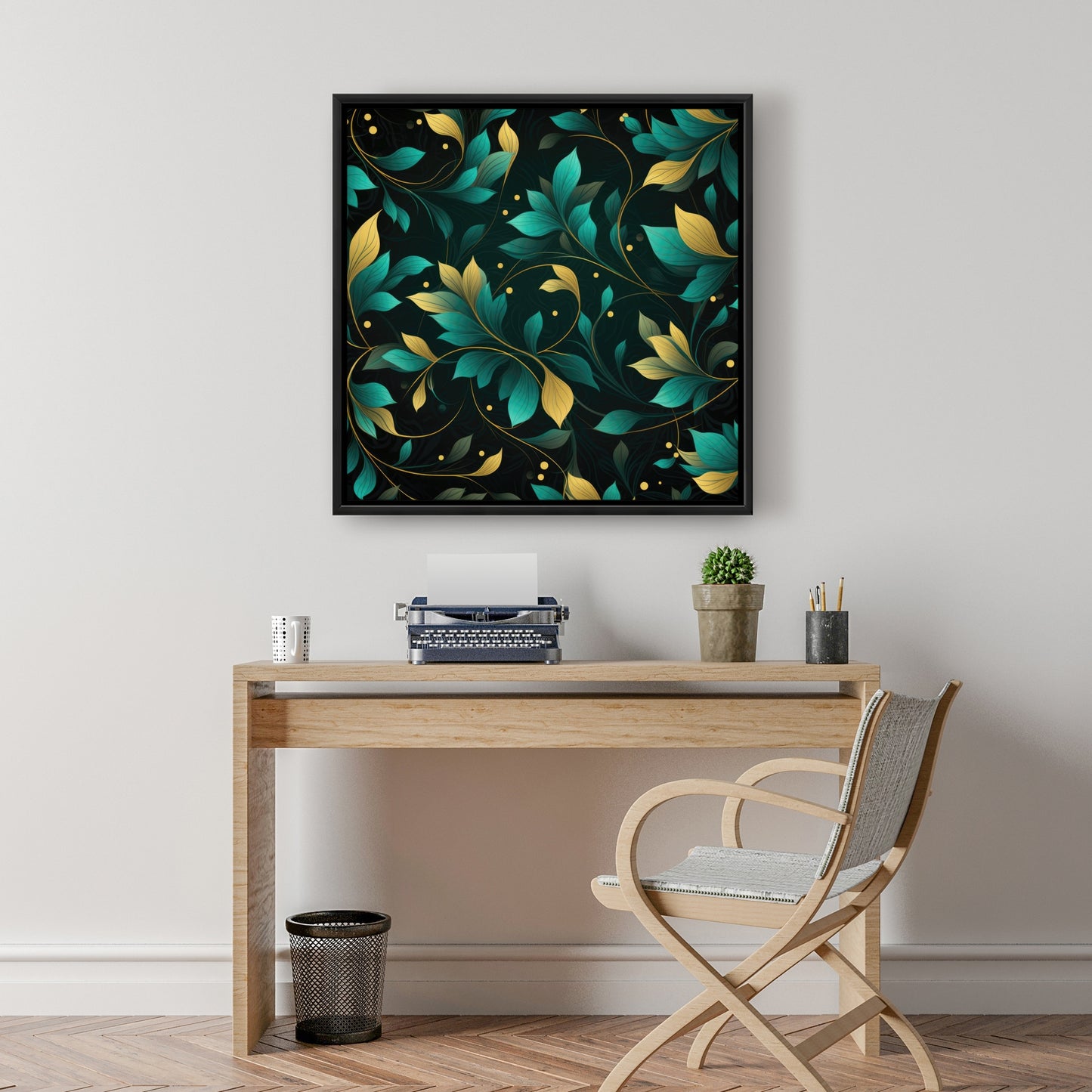 Twirling twigs - 36"x36" Framed canvas