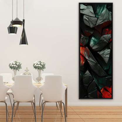 Hiding Under - Red Framed Canvas for Home Decor | Stylish Art