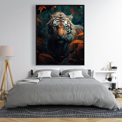 Observed - Orange Framed Canvas Art for Home Decor