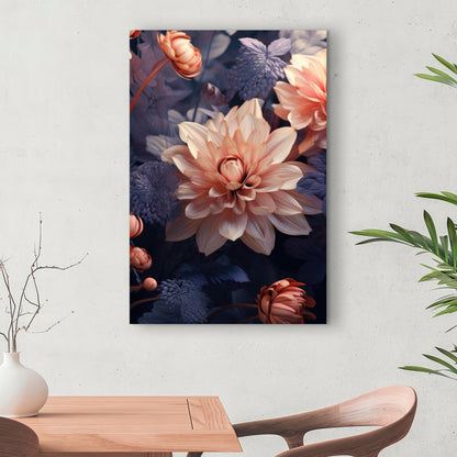 Pink and Purple Coral Canvas | Home Decor Accent Art