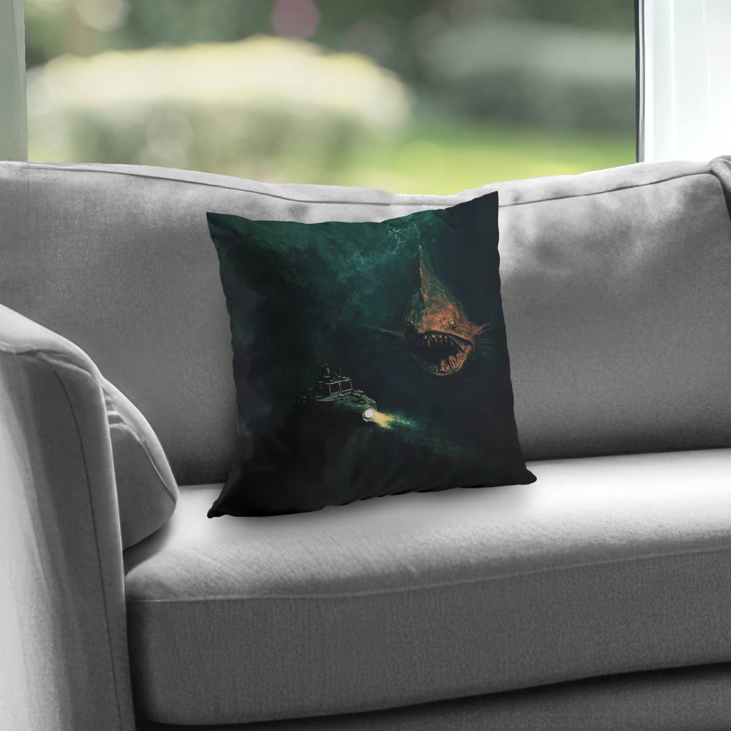 Depths Poly Twill Throw Pillow - Stylish Home Decor Accent