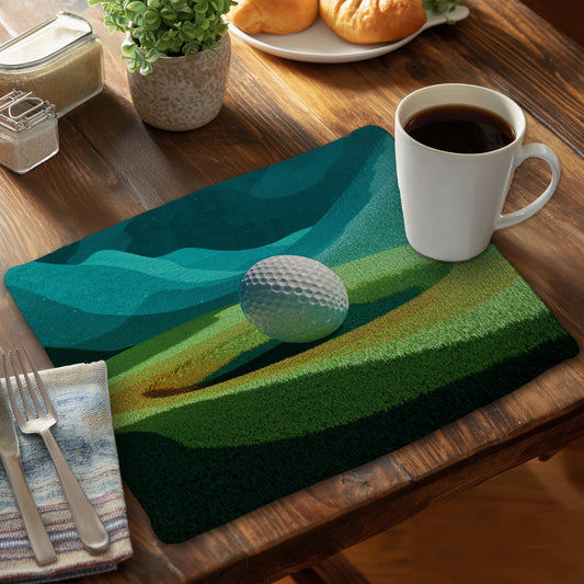 Landing Abstract Object Braided Polyester Placemat | Home Decor