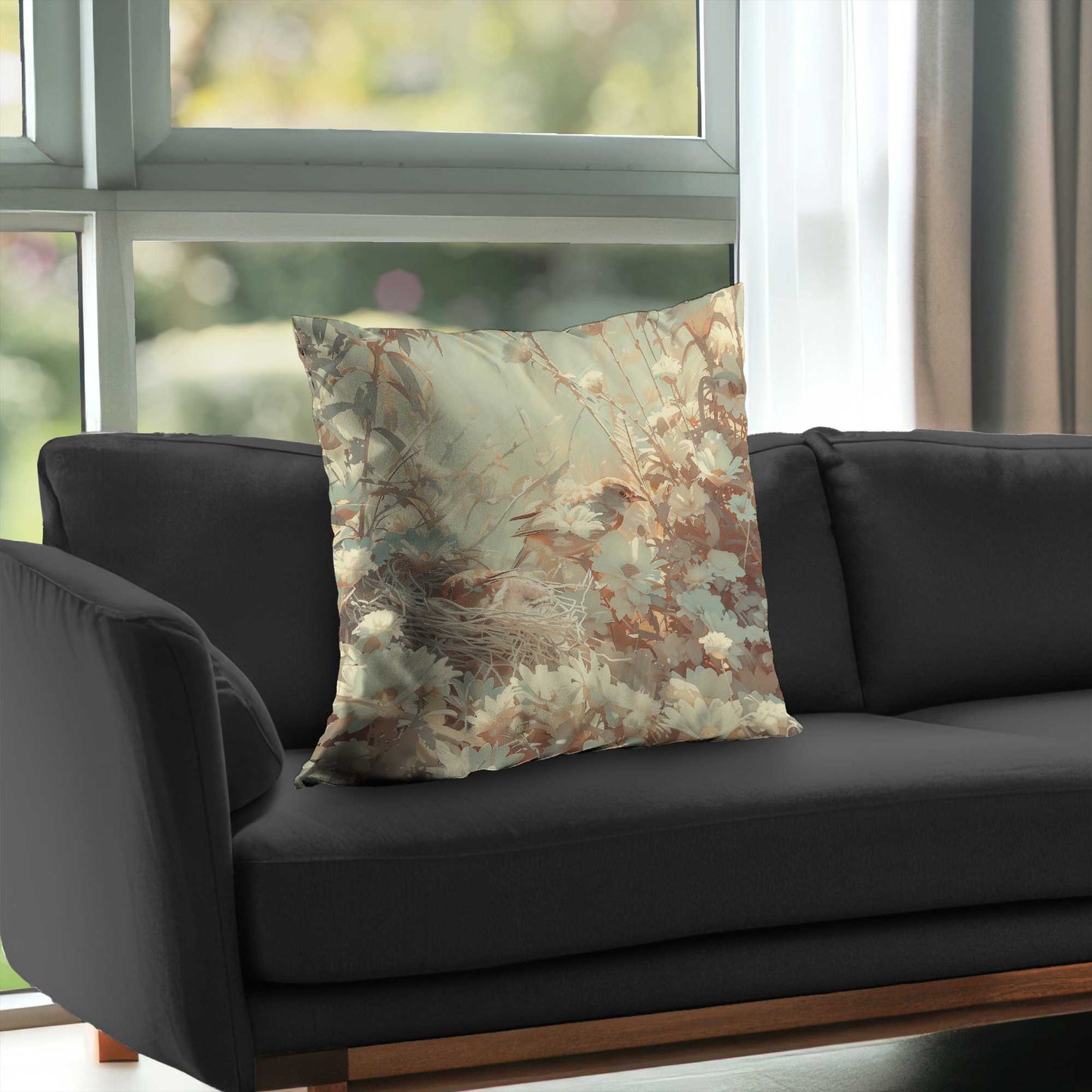 The Nest Poly Twill Throw Pillow | Stylish Home Decor Accent