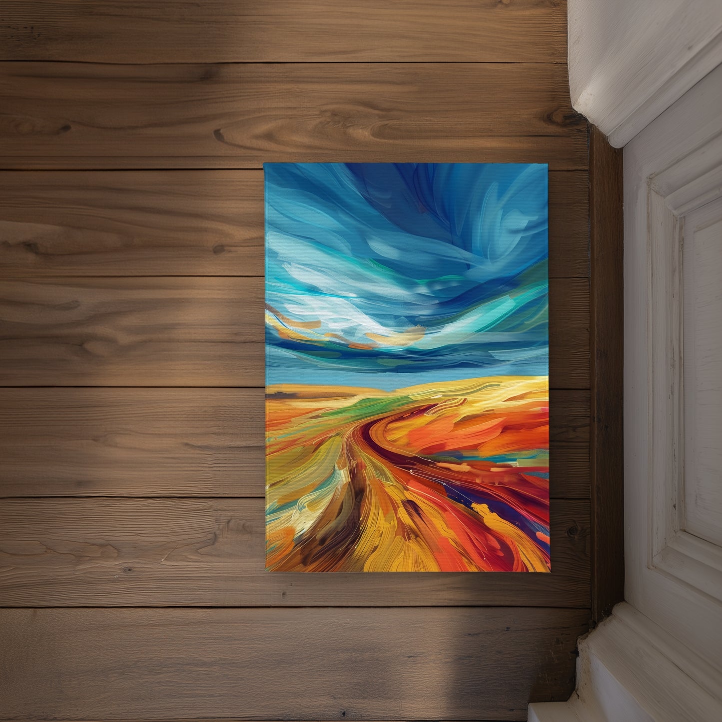 Land flow Red Indoor Outdoor Door Mat | Stylish Home Decor