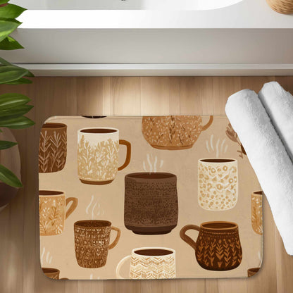 Cozy Cup Collection Bath Mat | Stylish Home Decor Rug