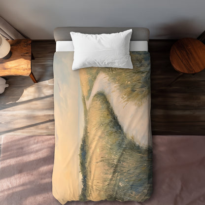 Soft Breeze Green Duvet Cover | Elegant Home Decor Solution