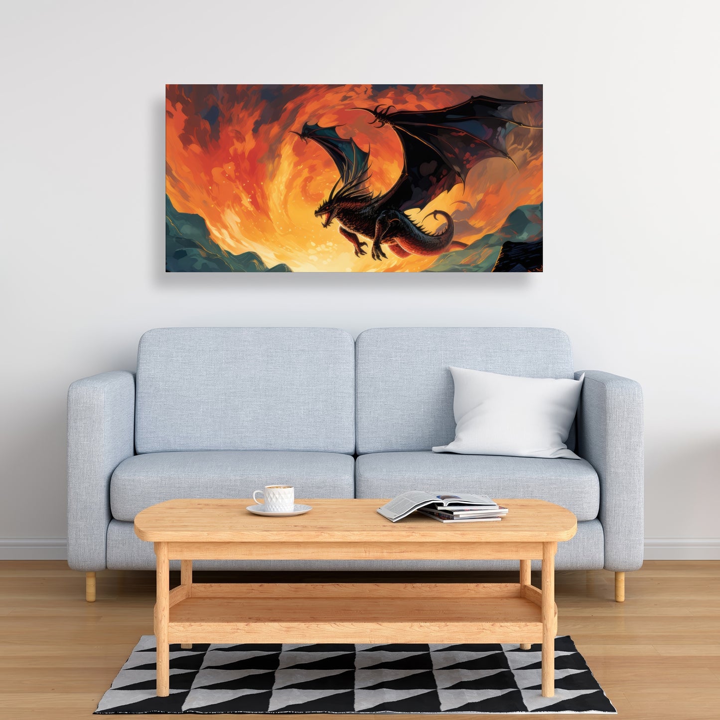 Hope for Mercy - Orange Canvas Home Decor | Vibrant Art Piece