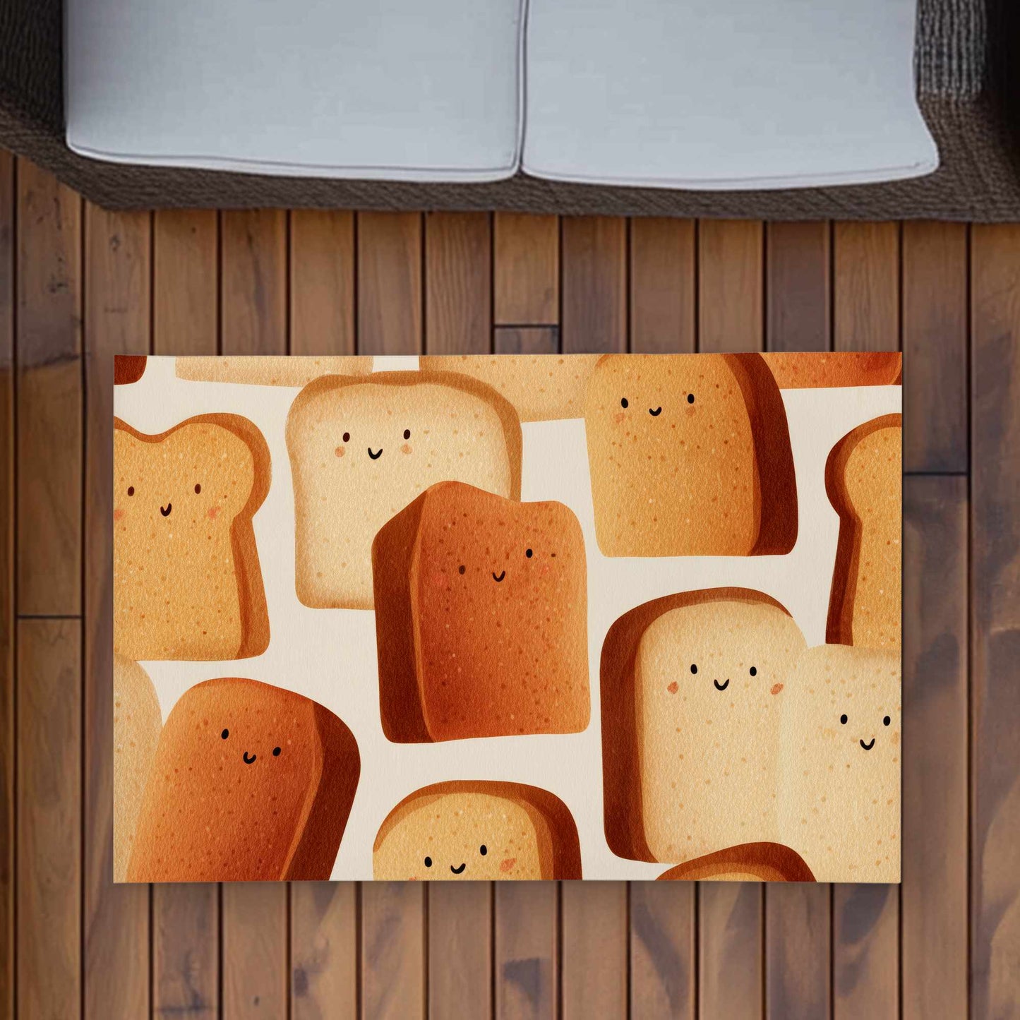 Tapis d'extérieur Toasty Smiles | Décoration d'intérieur durable