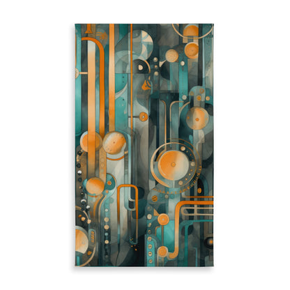 Astrological Machinery White Tablecloth | Indoor Outdoor