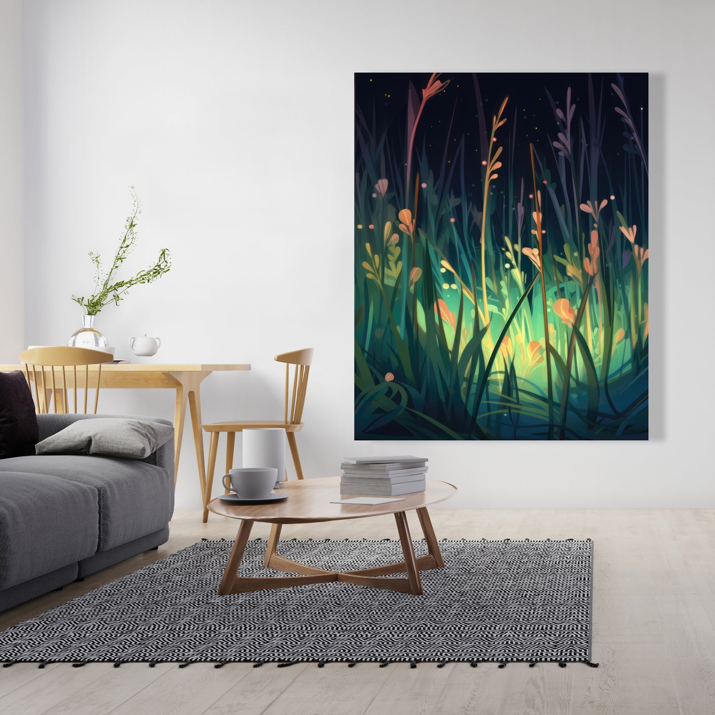 Between twigs - 32"x32" Canvas
