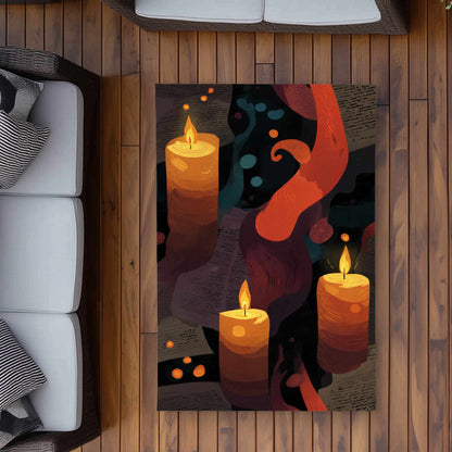 Tapis d'extérieur Whispers in Flame | Décoration d'intérieur élégante