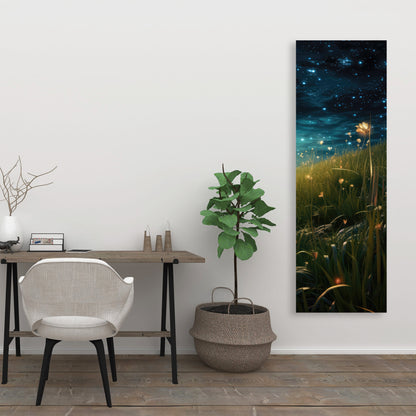 The Night Sky - Orange Canvas Home Decor | Modern Wall Art