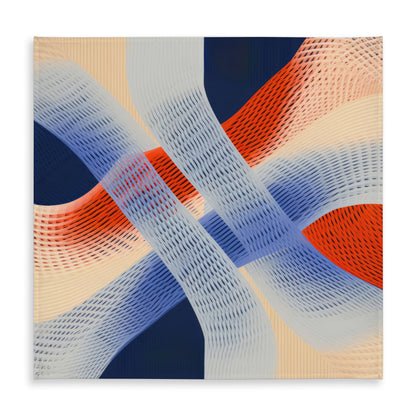 Abstract Threading Beige Tablecloth | Indoor Outdoor Decor