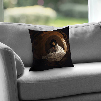 Coussin décoratif en sergé de polyester Warm Embrace - Décoration intérieure confortable