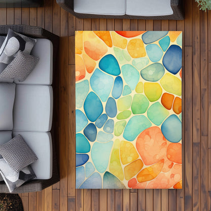 Tapis d'extérieur Blobs | Décoration élégante pour les terrasses