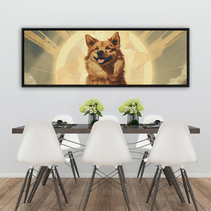 Man's best angel - 36"x36" Framed canvas