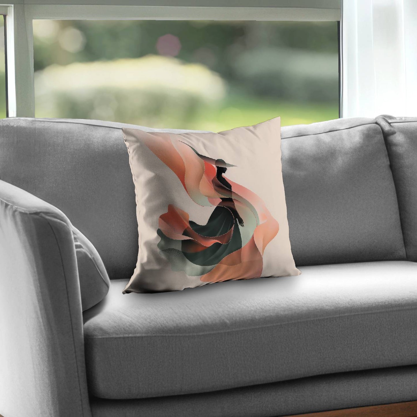 Elegance Poly Twill Throw Pillow - Stylish Home Decor Accent