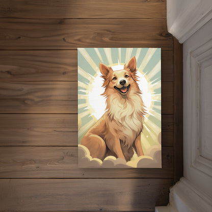 Who's a good boy - Beige Indoor/Outdoor Door Mat