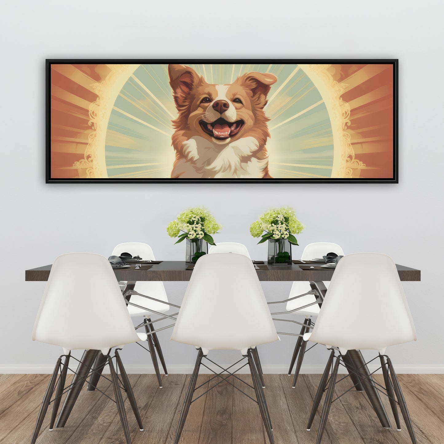 Pats and smiles - 36"x36" Framed canvas