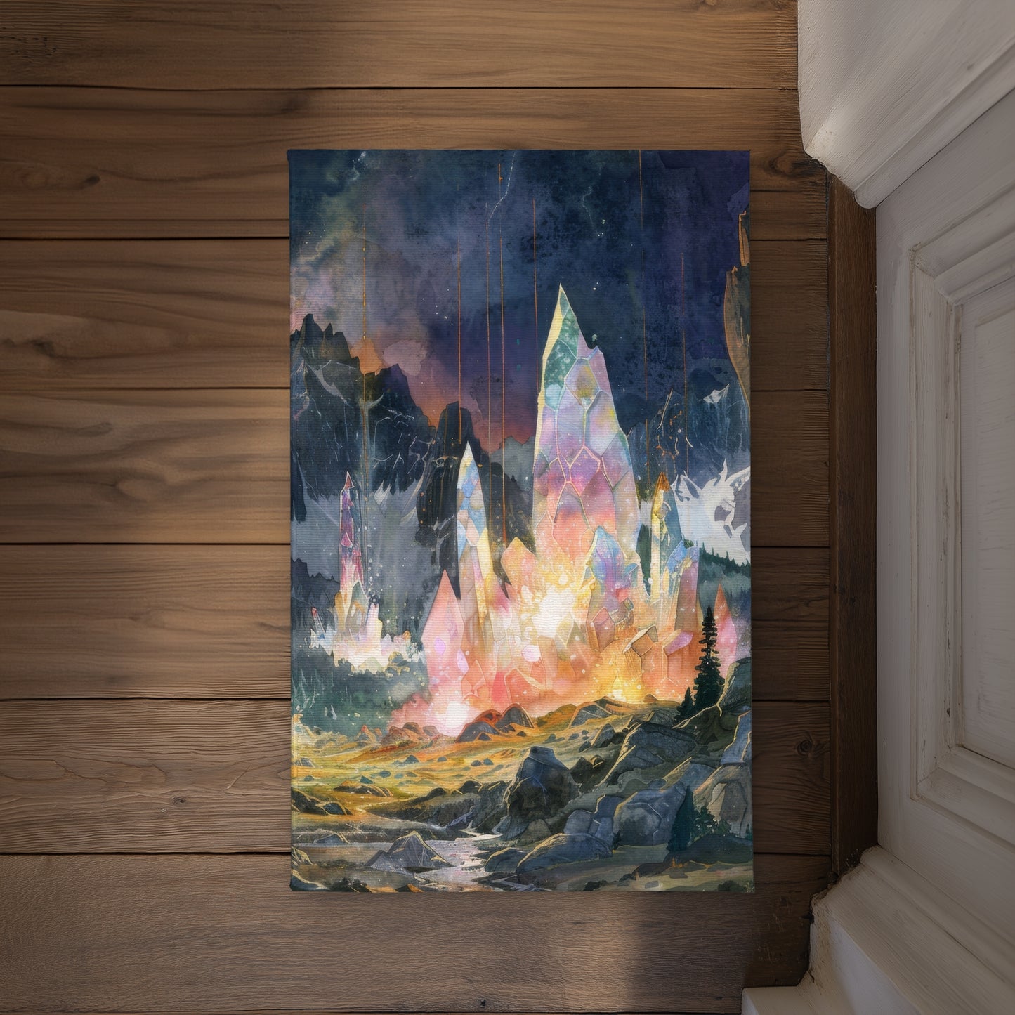 Growing Strong Orange Indoor Outdoor Door Mat - Home Decor