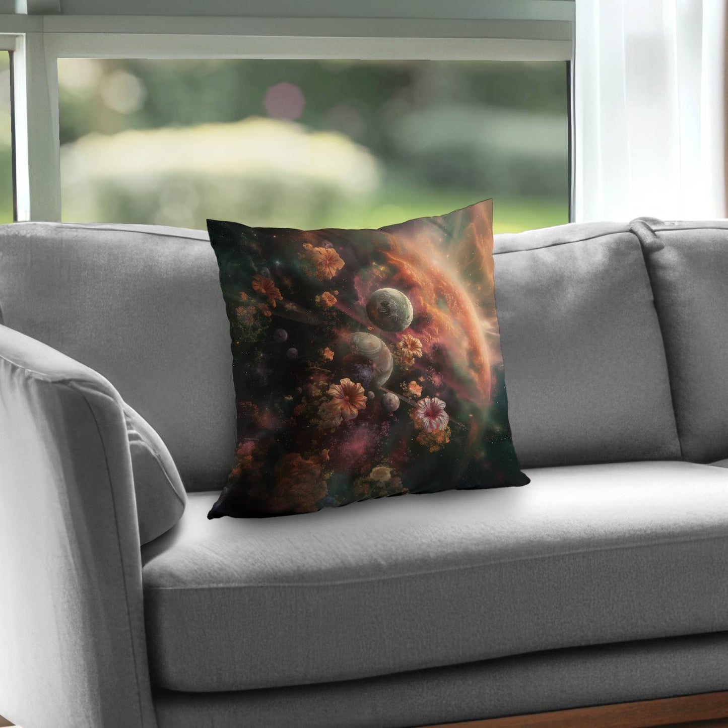 Capturing light Poly Twill Throw Pillow | Home Decor Accent