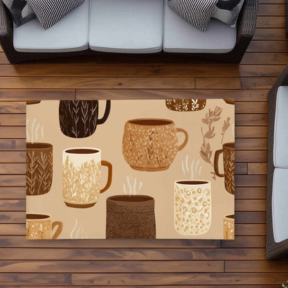 Tapis d'extérieur Cozy Cup Collection | Décoration élégante pour la maison