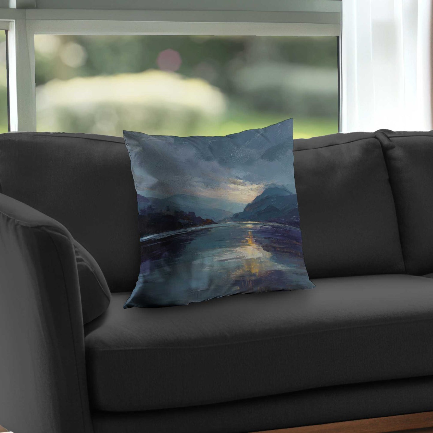 Obscure Poly Twill Throw Pillow - Stylish Home Decor Accent
