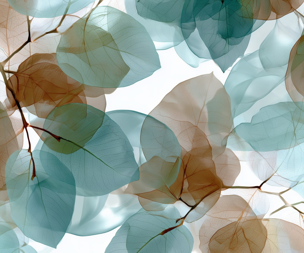 Housse de couette Feuilles translucides | Parure de lit élégante pour la maison