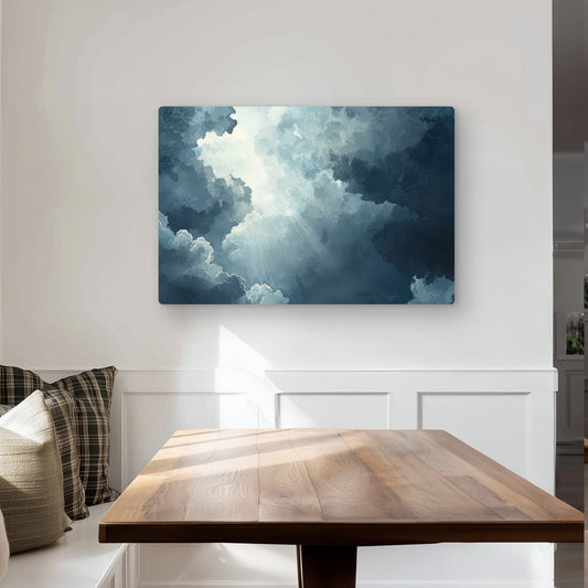 Afterglow - Blue Metal Print for Stunning Home Decor