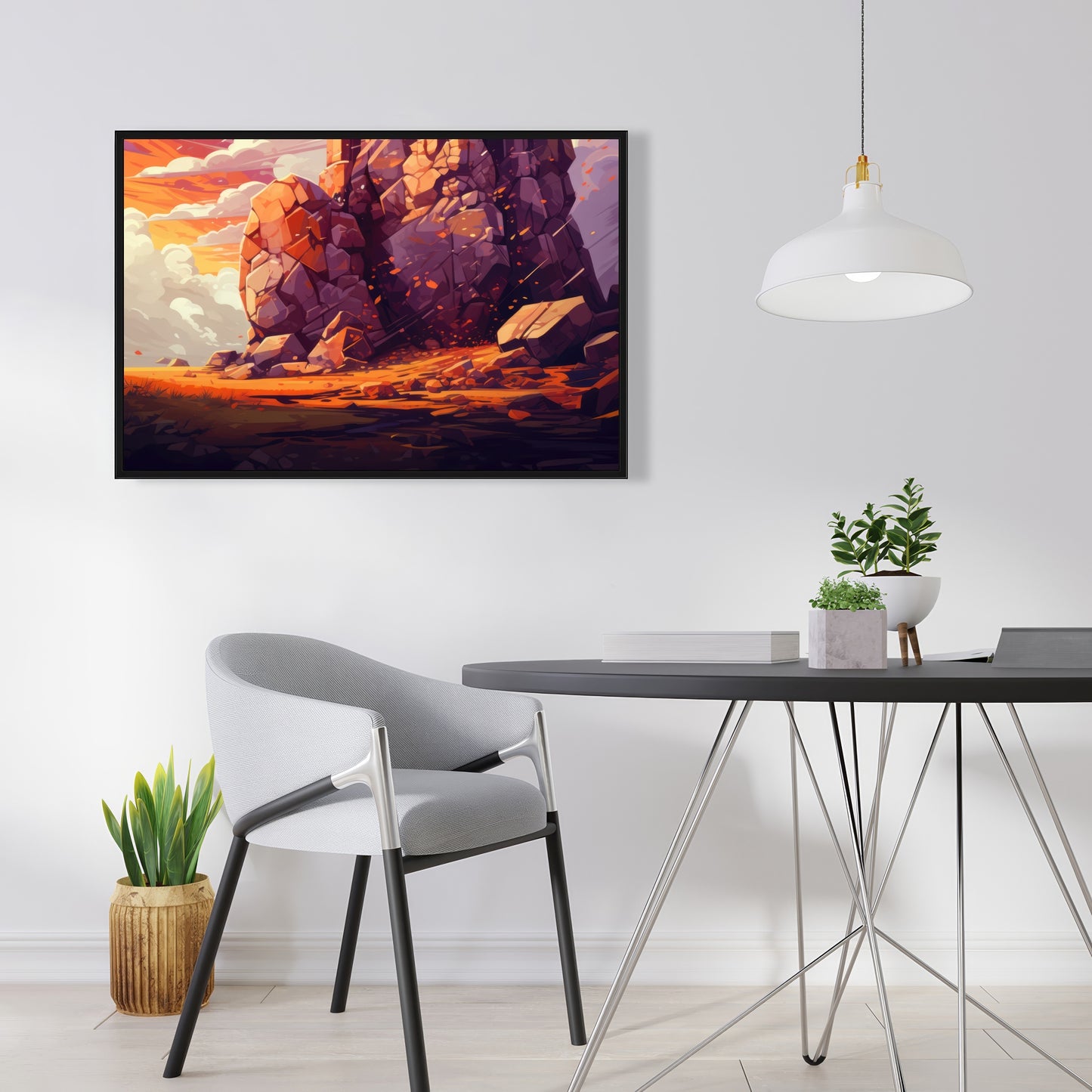 The Last Remains - White Framed Canvas for Home Decor