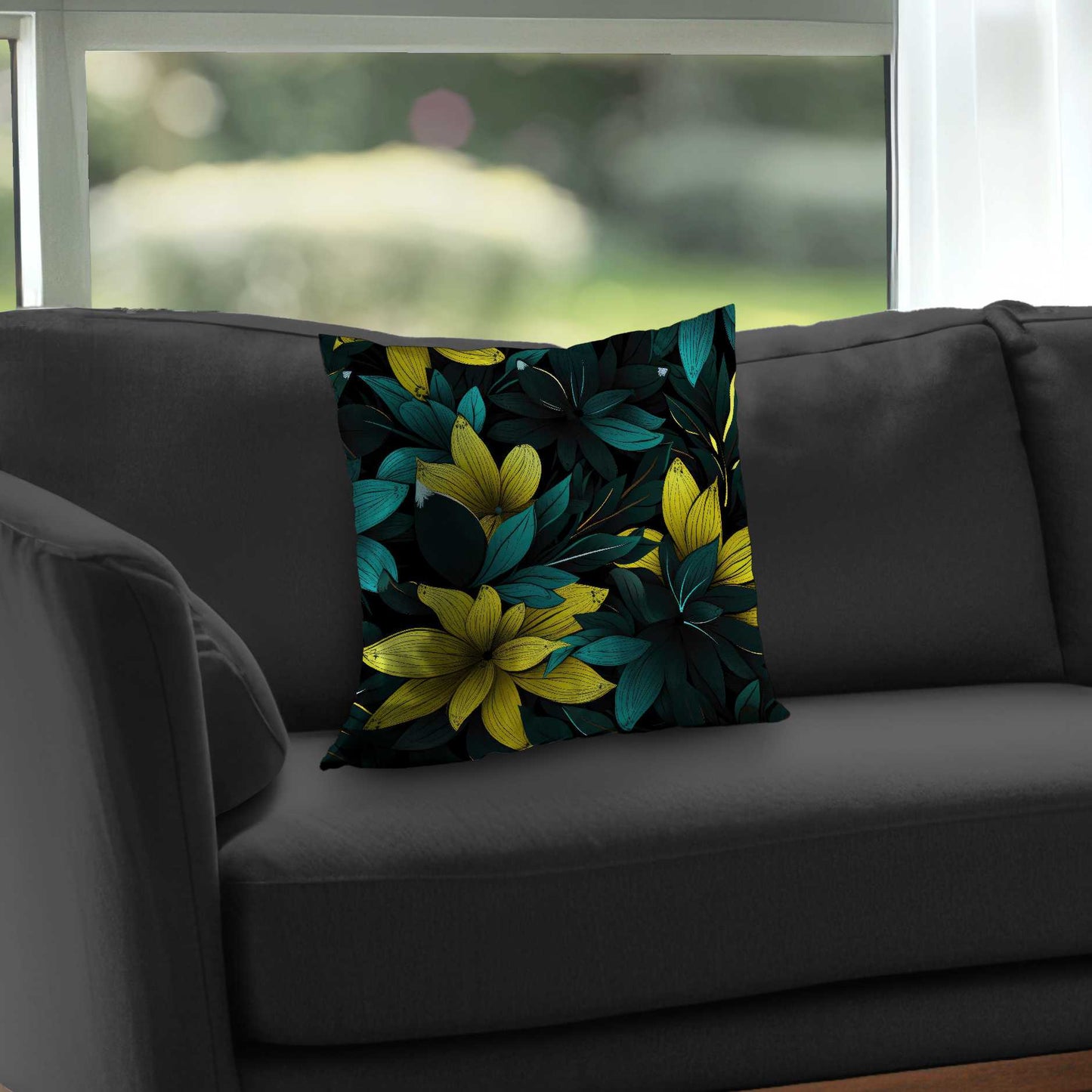Coussin décoratif en sergé de polyester résistant | Accessoire de décoration élégant pour la maison